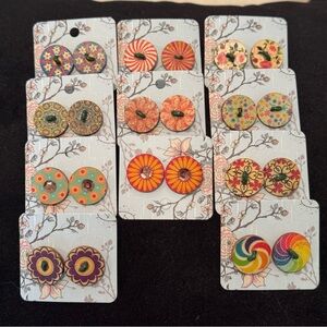 Wood earrings. Unique and creative